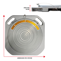 Drehteller-Set für Achsvermessung – 390x390 mm, 50 mm hoch, 35 mm Durchmesser